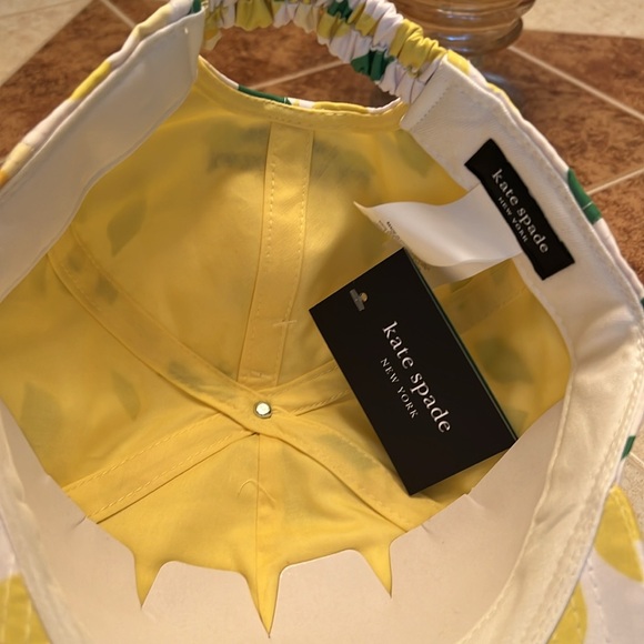 🎉HP🎉NWT Kate Spade Lemon Toss Baseball Cap/Hat - Picture 5 of 8